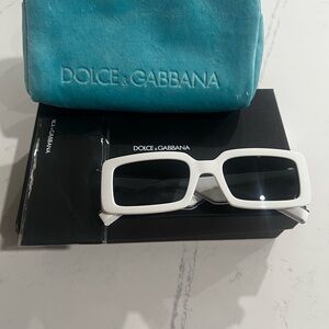 Dolce & Gabbana White Sunglasses